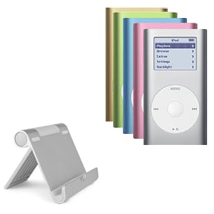 BoxWave Stand and Mount Compatible with iPod mini (6GB) - VersaView Aluminum Stand, Portable, Multi Angle Viewing Sturdy