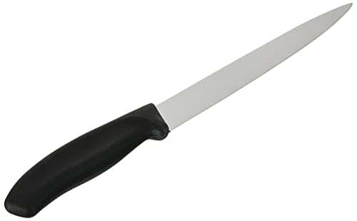Victorinox Swiss Classic, Filleting Knife, Extra Sharp Blade, Straight Edge, 20 cm, Plastic Handle, Stainless Steel, Black - Image 3