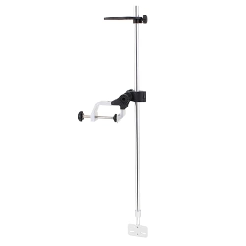 UNITACKLE Telescopic Portable Fish Finder Mount Upgraded Version Transducer Pole Mount 360 Degree Adjustable Large 3.31inch Clamp Opening for Boats Canoes and Kayaks