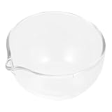 Runde Verdampfungsschale mit Ausguss Glas, Flacher Boden für Laborzwecke