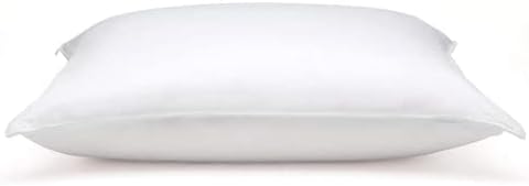 DOWNLITE Flat & Soft Down Pillow – Hypoallergenic Premium Down (Not Feathers) – Standard Size, 20 x 26