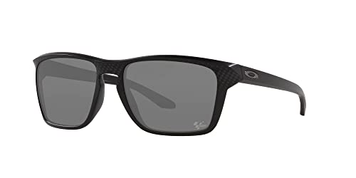 Oakley Men's OO9448 Sylas Rectangular Sunglasses, Matte Black/Prizm Black, 57 mm2
