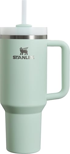 Image of Stanley Quencher H2.0 FlowState Stainless Steel Vacuum Insulated Tumbler with Lid and Straw for Water, Iced Tea or Coffee, Smoothie and More, Mint 40 oz