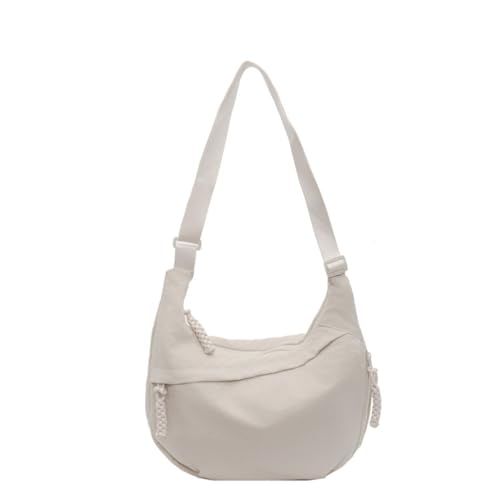 Image of Crossbody Nylon Crescent Bag for Women - Lightweight Small Hobo With 2 Pack Inner Dumpling Bag - Casual