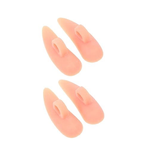 WRITWAA 4pcs Toe Separators for Foot Care Toe Correctors Comfortable Skin Tone Design Material and Relief for Everyday Use