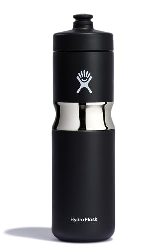 HYDRO FLASK 20 OZ WIDE MOUTH INSULATED SPORT BOTTLE BLACK