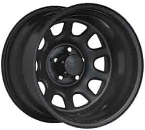 Black Rock D Widow 17x8 Black Wheel/Rim 5x4.5 with a 0mm Offset and a 83.82 Hub Bore. Partnumber 942781245