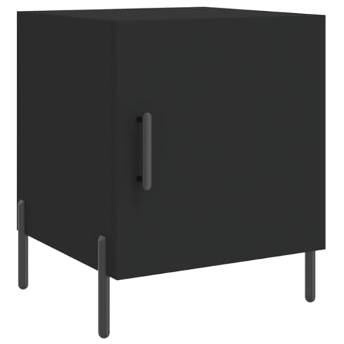 Table de Chevet Noire compacte 40x40cm pour petits espaces - 6