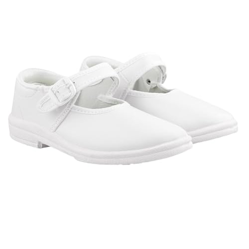 Image of Girls' School Uniform Shoes - Buckle, Lightweight & Comfortable