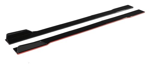 用 W205 W204 W203 W211 W212 W213 W117 C117 W176 用 AMG 用 GTR 車のサイドスカート 2m延長 ロッカースプリッターステップ スポイラーサイドスカート(Red)