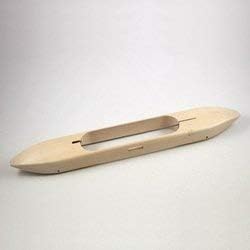 Open Bottom Boat Shuttle with Rollers for Weaving, 12 5/8 Inch