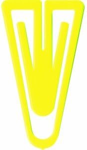 Laurel Plastiklips Pack of Paper Clips 60 mm Polystyrene Plastic Light Blue