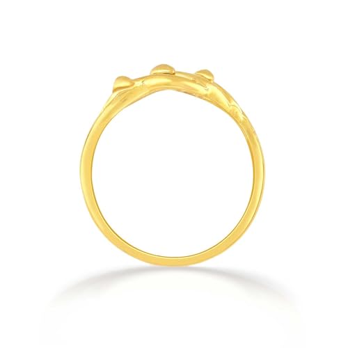 Malabar Gold & Diamonds Gold Ring for Women 22 K | Gold Ring for Women 22k Gold Pure | 22 Kt (916) BIS Hallmark Certified Pure Gold Ring for Birthday, Engagement, Anniversary &... - Image 3