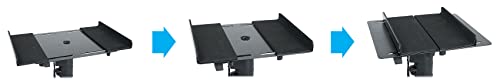Rockville RVSM5 Pair Studio Monitor Bookshelf Speaker Stands W/Adjustable Height Black thumb #4