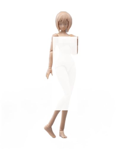 Figurine d'action féminine AMITD T86-ST03-B 1/12 avec grand corps à breasted tanned de 15 cm