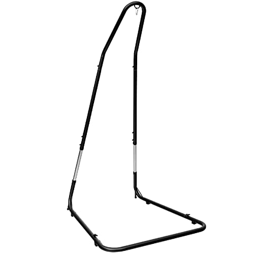 CASART Hammock Stand Solid Steel Construction Arc Hammock Stand for Hammock Chairs and Swings, Height Adjust from 195cm to 235cm