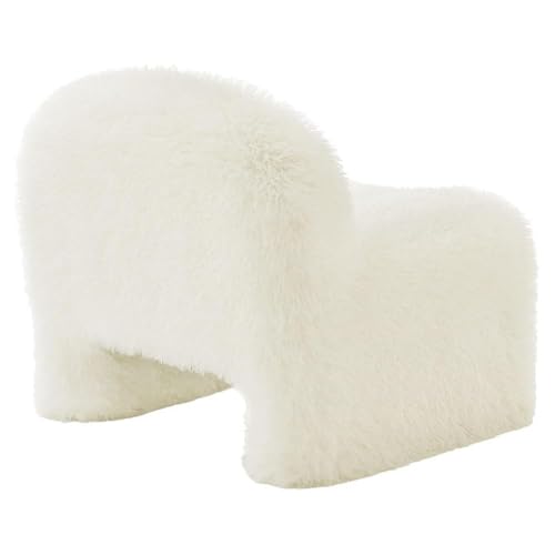 Sillón Plegable Peluche Blanco miniatura 7