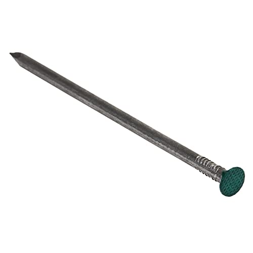 Flandria Lot de 100 Clous Fixation Gazon Synthétique, tête Plate teintée Verte, diamètre 5,5 x Longueur 140 mm