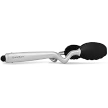 Dreamfarm Clongs Grippy Silicone & Stainless Steel Kitchen Cooking Tongs with Click-Lock Open & Close - 9" Black