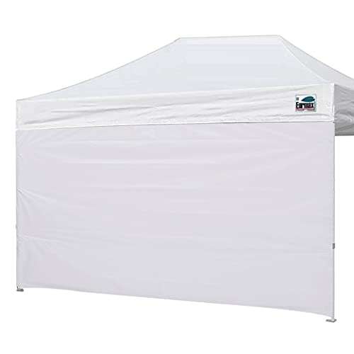 Image of Eurmax USA 10x15 Pop Up Canopy SunWall-UV Protection for Tents,Blocks Sunlight&Wind,Water Resistant Side Wall Only,Easy Hook & Loop Installation,Fit for 15FT Straight Leg Shelters&Gazebo,White