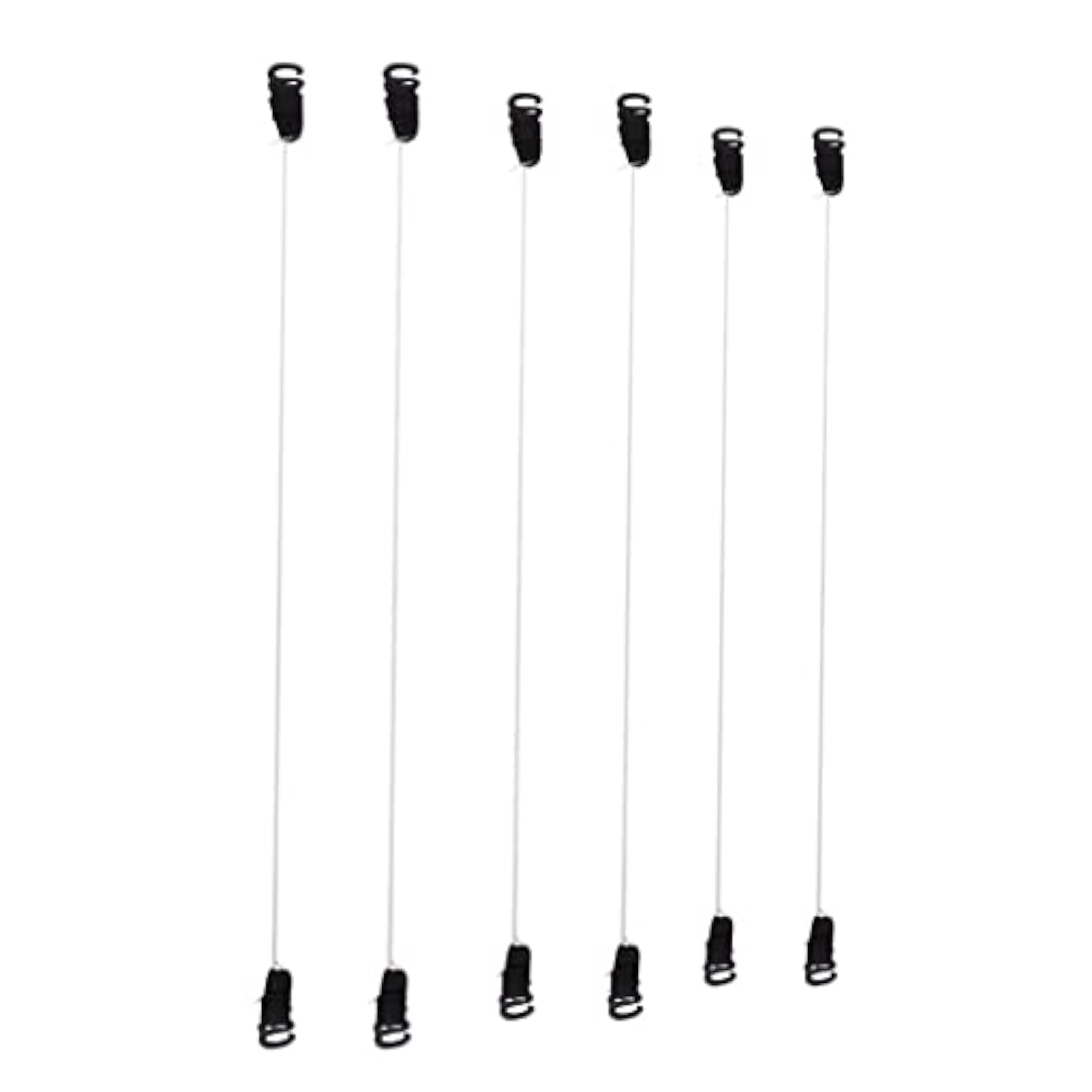 6 Pairs No Elastic Fish Line Nylon Wire Hook for Hair Extensions