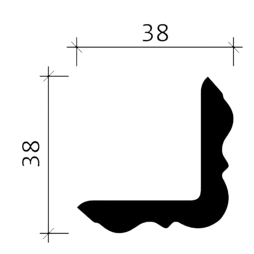 Cornisa flexible 150257F Profhome para reformar salones modernos con techos curvos 5