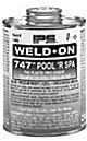 IPS 10855 Weld-On 747 Low Voc Cement Glue for PVC Plastic Pipe, 1/4-Pint, Blue