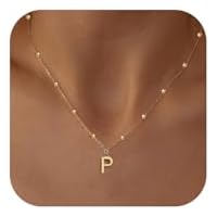 KISSCLOUD Initial Letter Charm Necklace (All ABC's)