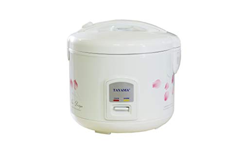 TRC-08 Cool Touch 8-Cup Rice Cooker and Warmer with Steam Basket, White
