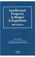 Paperback Intellectual Property in Mergers and Acquisitions 2007 (Intellectual Property Library) Book