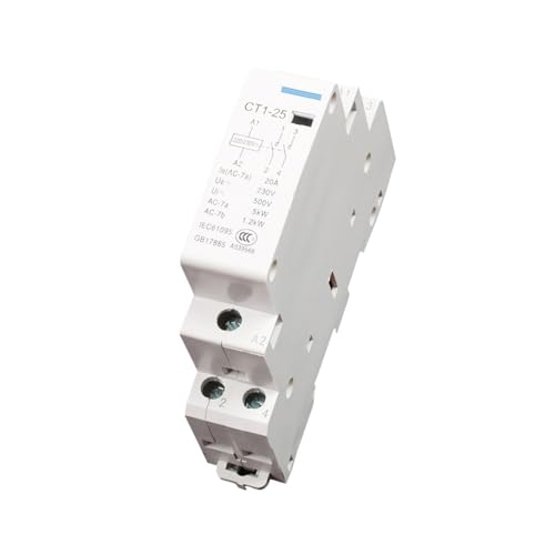 Contactor de CA auxiliar CT1-25 2P para evitar sobrecalentamientos en líneas de 20A 230V