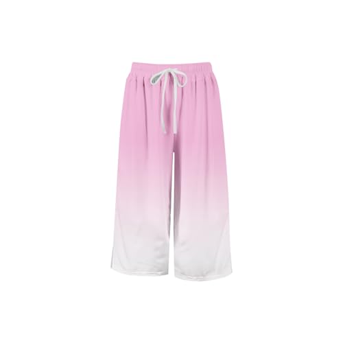 Girls Wide Leg Casual Pants Kids Side Slit Long Trouser Elastic Waist Flowy Cute Track Pants 4 to 14 Years3
