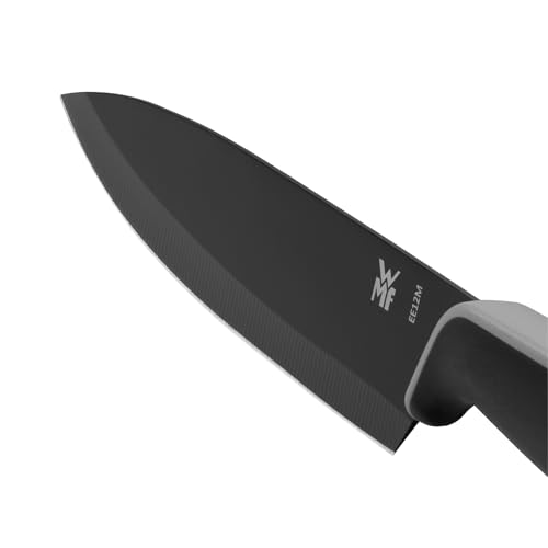 Foto von WMF Touch Messerset 2-teilig, Küchenmesser mit Schutzhülle, Messer Set Spezialklingenstahl antihaftbeschichtet, scharf, Kochmesser, Gemüsemesser, schwarz