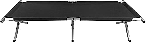 Image of Foldable Single Sleeping Cot - Portable Bed for Camping, Travel, Beach, Office, Home, Lawn, and Picnic with Sturdy Metal Frame