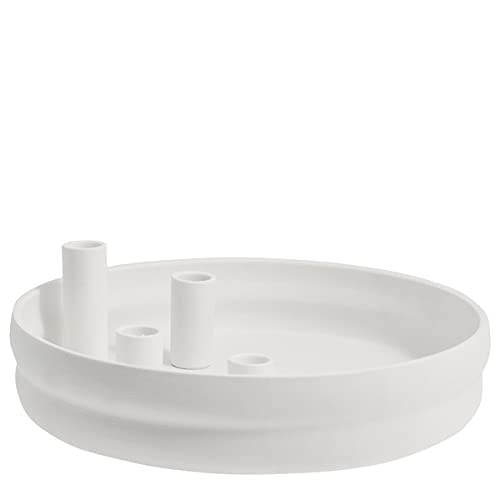 Storefactory [SA2024/08] BOLMEN White Candlestick aus Keramik