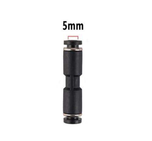 Conector neumático miniatura de unión recta antimanchas y sin fugas 4