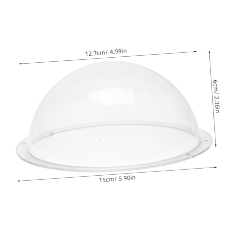 Cúpula de acrílico transparente para cámara de seguridad exterior e interior 5