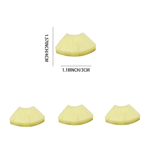 Wjboand 10Pcs Artificial Pineapple Slices Fake Fruit Photography Props Home House Kitchen Wedding Office Party Decoration Realistic Garnish Lifelike Tabletop #TOP4