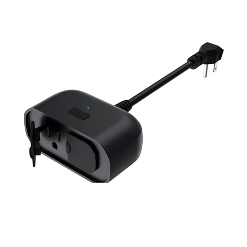 Energizer Smart Wi-Fi Outdoor Plug, Water-Resistant, 2 Individually Controlled Outdoors, Customizable Schedules/Remote Access with App, Compatible with Alexa, Siri, Google Assistant