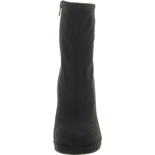 Steve Madden Womens Macayla Faux Leather Ankle Boots Black 11 Medium (B,M)