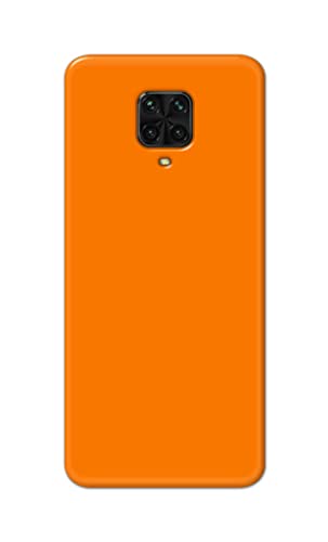 Image of Plain Orange Hard Back Case Cover for Poco M2 Pro /Redmi Note 9S Back Cover -(J5) VNS2229
