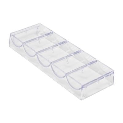 DA VINCI Set of 10 Acrylic Stackable 100-Chip Poker Chip Tray Racks