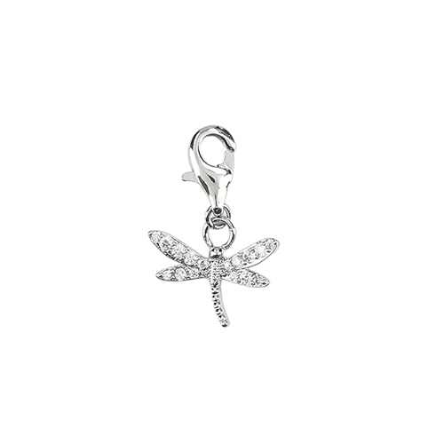 Depesche 11785-092 Charms Exprésate - Colgante para Collares y Pulseras, libélula Plateada, como pequeño Regalo