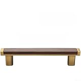 Pomelli classici in legno di noce per cassetti in bronzo francese, stile antico, con impugnatura liscia e confortevole (J)