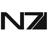 Mass Effect N7 Paragon Renegade Logo Mirror Glass Etching
