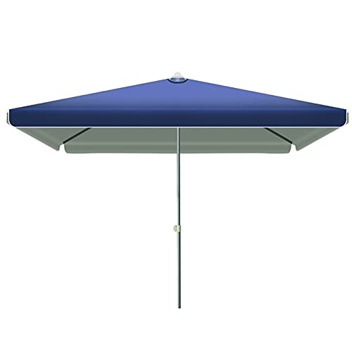 JOMRTS Sombrillas de jardín de 200 cm x 200 cm, sombrilla grande para patio, playa, piscina, UPF 50+