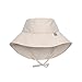 Produktbild LÄSSIG Baby Kinder Fischerhut mit Nackenschutz Sonnenhut Strandhut Kinderhut Atmungsaktiv Sonnenschutz UV-Schutz 80/Sun Protection Long Neck Hat Offwhite, 3-6 Monate, Größe: 43/45