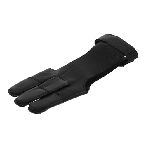 GANAZONO Archery Finger Protector Glove Durable Three Finger Tab for Enhanced Safety and Control Breathable Design for Outdoor Training and Competitions Suitable for All Skill Levels