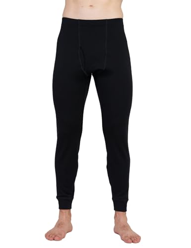 LAPASA Męskie 100% wełna merino termowszczelne spodnie, premium wełna merino spodnie termowszczelne (M30 ciepłe/M68 bardzo ciepłe), L