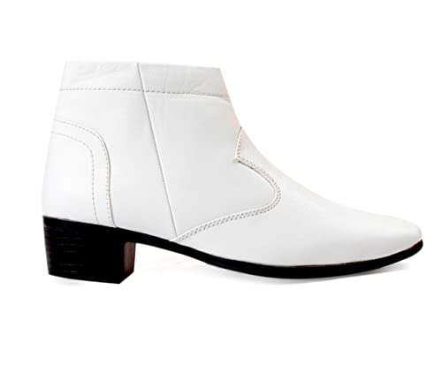 Image of BXXY Men's 2 Inch Heel Height Increasing Formal Zipper Boots